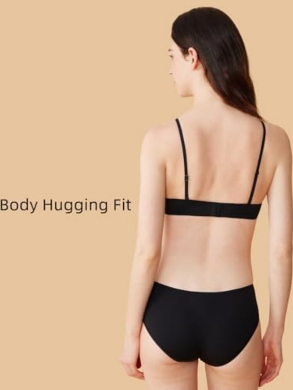 Wireless Padded Organic Cotton Bralette for Women - Soft, Comfortable - Picture 3 of 6